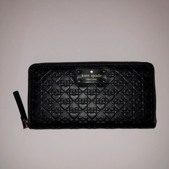 kate spade Handbags - black kate spade penn place embossed wallet kate spade Handbags - black kate spade penn place embossed wallet